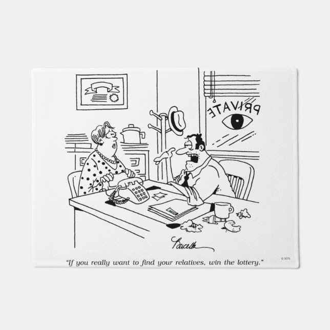 Felpudo Encontrar a parientes (Anverso)