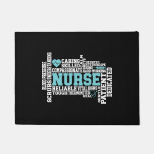 Felpudo Enfermera Adorable RN LVN Escuela de Enfermería Mé