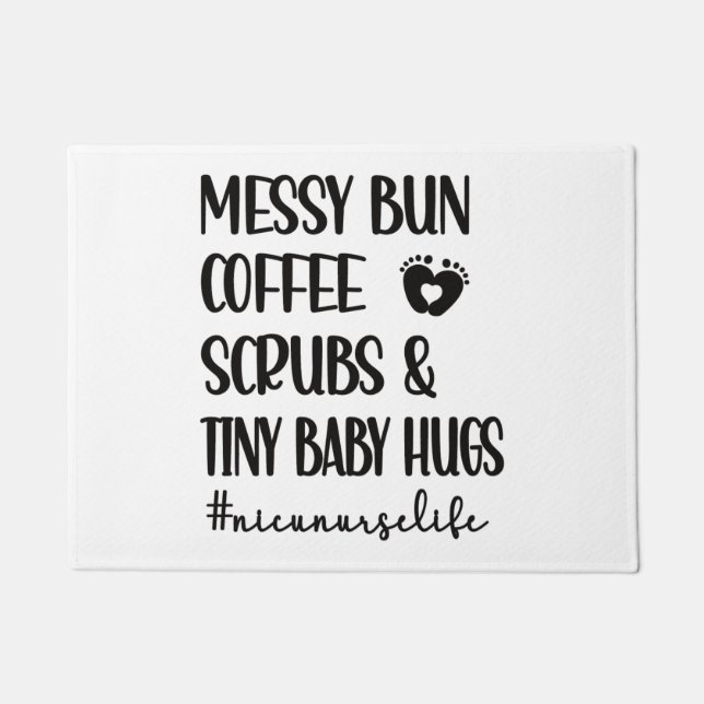 Felpudo Enfermero de enfermería de la NICU Unidad de cuida (Anverso)