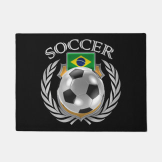 Felpudo Engranaje de la fan del fútbol 2016 del Brasil