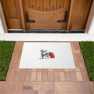 Felpudo Enojado Santa doormat