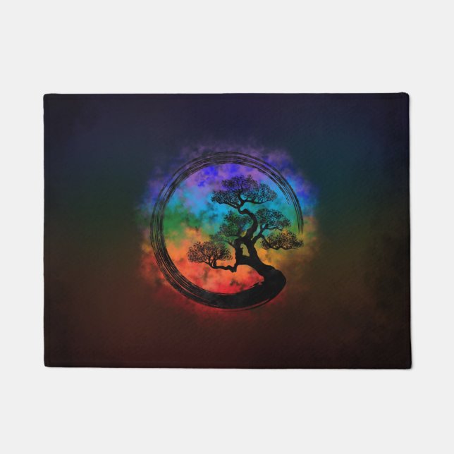 Felpudo Enso Zen Circle y Bonsai Tree Nebula (Anverso)