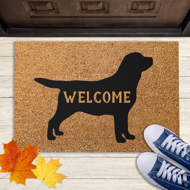 Felpudo Entrada de bienvenida de perro para recuperador de (Subido por el creador)