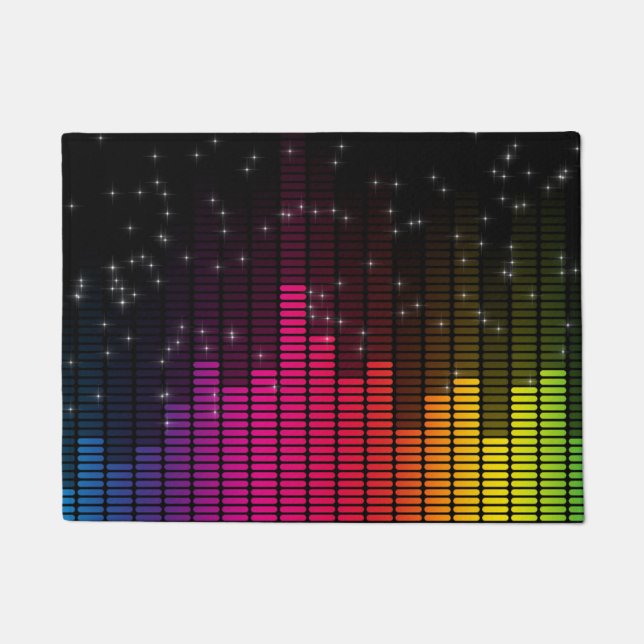 Felpudo Equalizer Disco Lights Music Volume (Anverso)