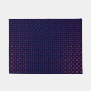 Felpudo Equipo Deportivo Escolar Morado y Naranja