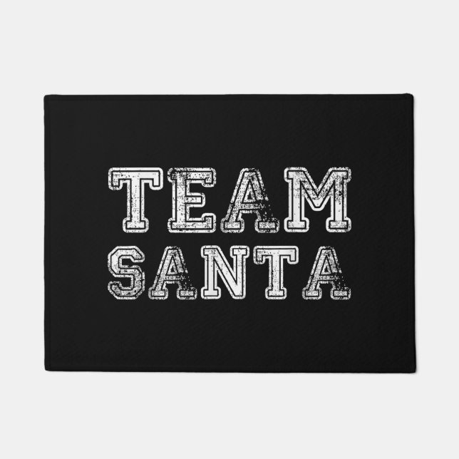 Felpudo Equipo Santa Navidad Divertida  (Anverso)