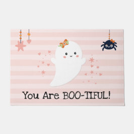 Felpudo Eres un fantasma kawaii rosa Bootiful Halloween