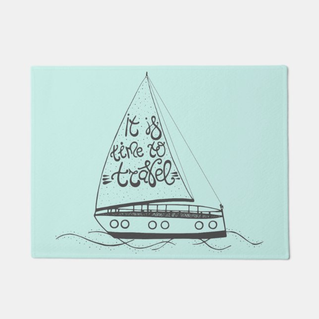 Felpudo Es hora de viajar (Anverso)