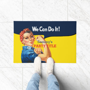 Felpudo Es tu Personalizado Rosie Fiesta la que personaliz