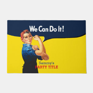 Felpudo Es tu Personalizado Rosie Fiesta la que personaliz