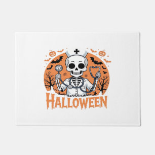 Felpudo Esbozo de la enfermera de Halloween T-Shirt_1 esen
