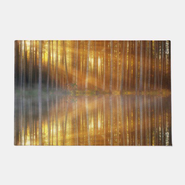 Felpudo Escenario de Bosque Misty (Anverso)