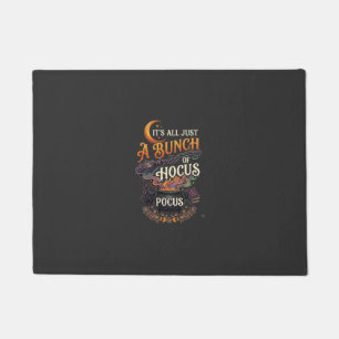Felpudo Escoba de Bruja Hocus Pocus Gato Negro Caldero Mág