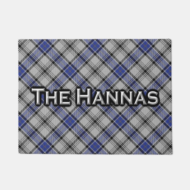 Felpudo escocés del tartán de Hannay Hanna del (Anverso)