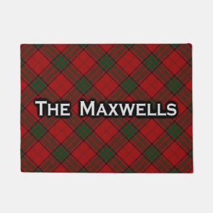 Felpudo escocés del tartán del maxwell del clan