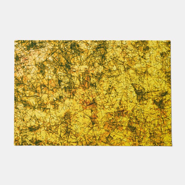 Felpudo Escrates en una imagen amarilla de ocre ligerament (Anverso)