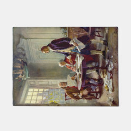 Felpudo Escribiendo la Declaración de Independencia (EEUU)