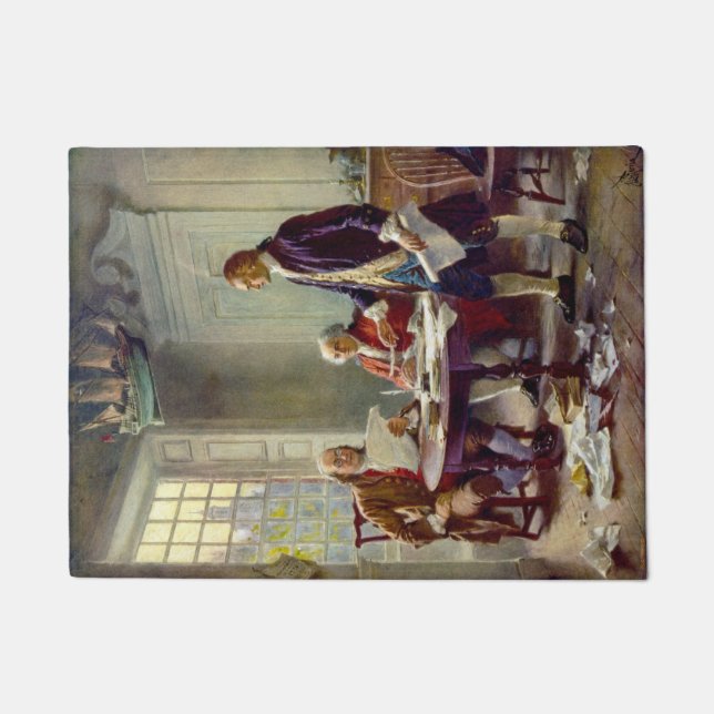 Felpudo Escribiendo la Declaración de Independencia (EEUU) (Anverso)