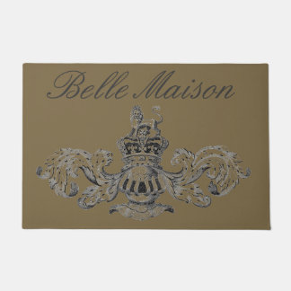 Felpudo "Escudo de armas heráldico del vintage de Maison