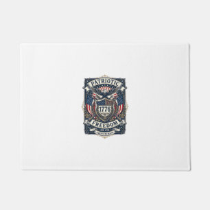 Felpudo Escudo de batalla patriótico 1776 Símbolo inspirad