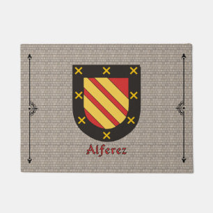 Felpudo Escudo histórico de Alferez sobre el adoquín