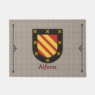 Felpudo Escudo histórico de Alferez sobre el adoquín
