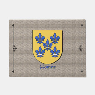 Felpudo Escudo histórico de Gómez sobre adoquín