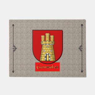 Felpudo Escudo histórico de González sobre el adoquín