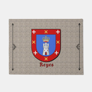 Felpudo Escudo histórico de Reyes sobre adoquín