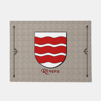 Felpudo Escudo histórico de Rivera sobre adoquín