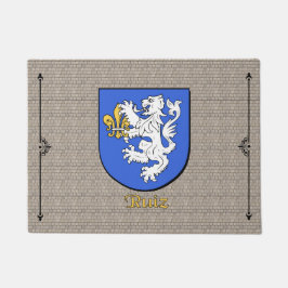 Felpudo Escudo histórico de Ruiz sobre el adoquín