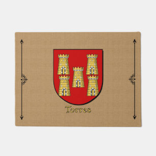 Felpudo Escudo histórico de Torres sobre adoquín