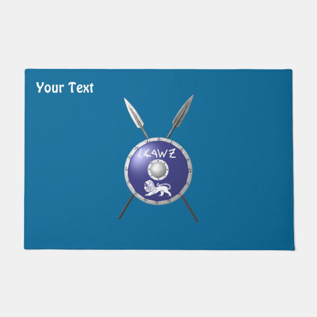 Felpudo Escudo Macabee Y Spears (Anverso)