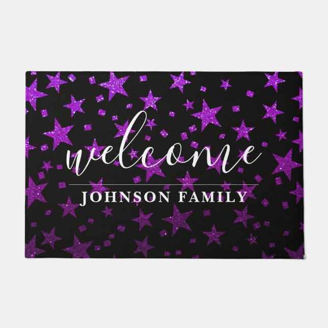 Felpudo Escuela de Purpurina de aula Magic Star Galaxy (Anverso)