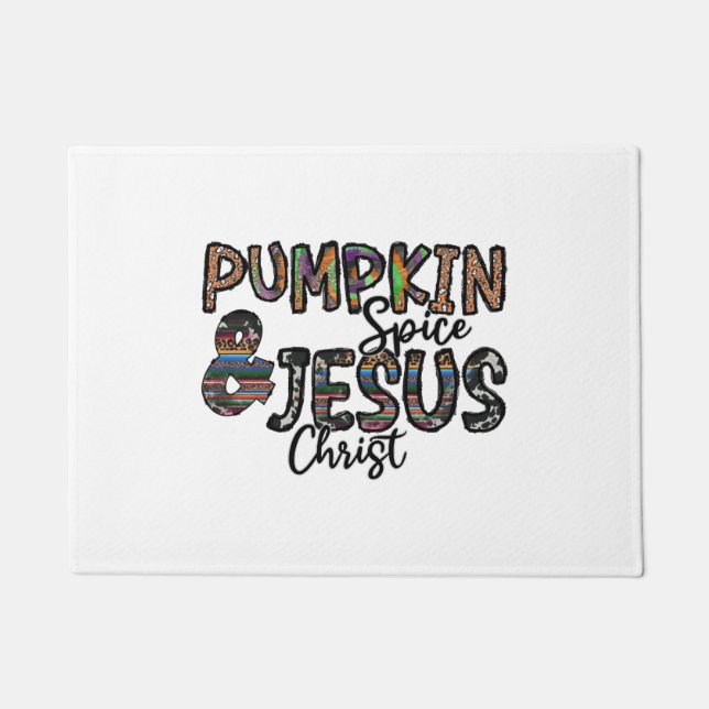 Felpudo Especie De Calabaza Y Jesucristo (Anverso)