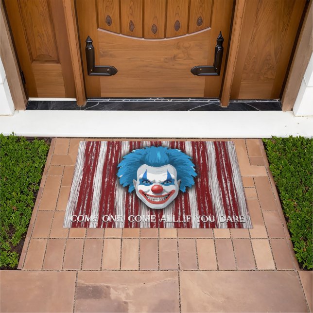 Felpudo Espeluznante Halloween del Carnaval de Payaso (Exterior)