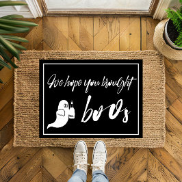 Felpudo Espero que hayas traído a Funny Halloween.