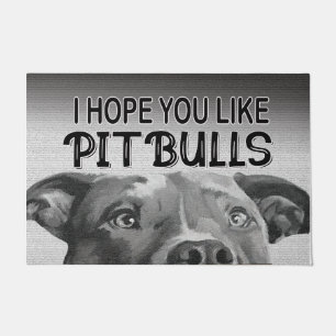 Felpudo Espero Que Te Guste La Estera De Pitbulls, El Perf