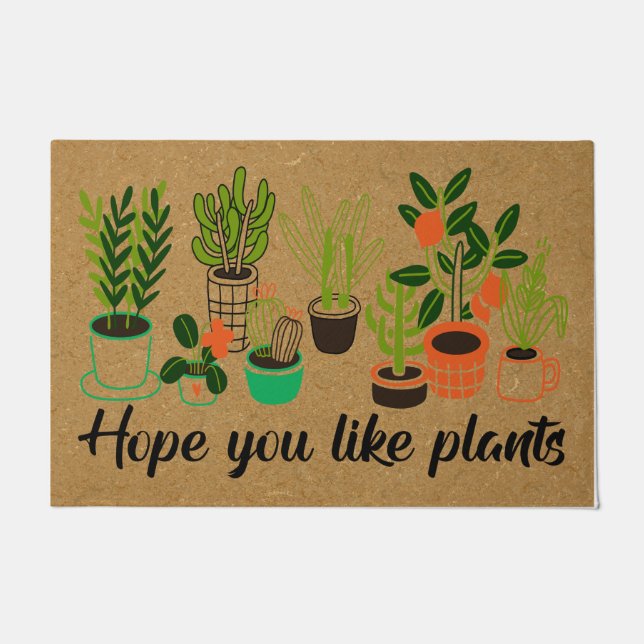 Felpudo Espero Que Te Gusten Las Plantas Doormat, Plant Lo (Anverso)