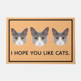 Felpudo Espero que te gusten los gatos 