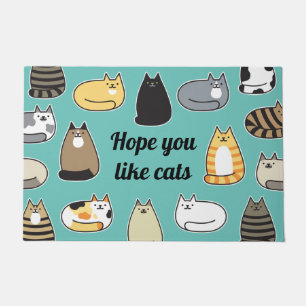 Felpudo Espero Que Te Gusten Los Gatos.