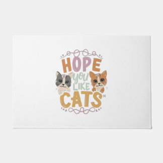 Felpudo Espero Que Te Gusten Los Gatos