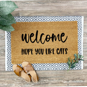 Felpudo Espero Que Te Gusten Los Gatos Bienvenido A Mat Do
