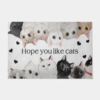 Felpudo Espero Que Te Gusten Los Gatos, Gato Doormat, Gato