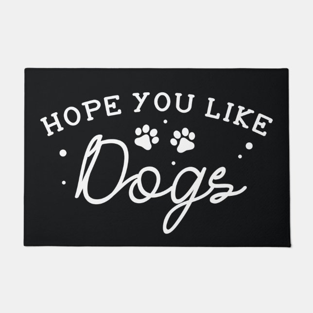 Felpudo Espero Que Te Gusten Los Perros (Anverso)