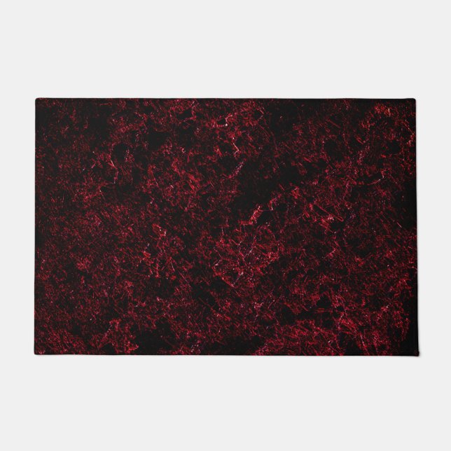 Felpudo Esponja rusa roja sobre fondo rojo oscuro (Anverso)