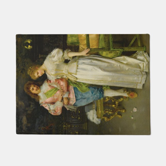 Felpudo Esposo y esposa (Boda y matrimonio) (Anverso)