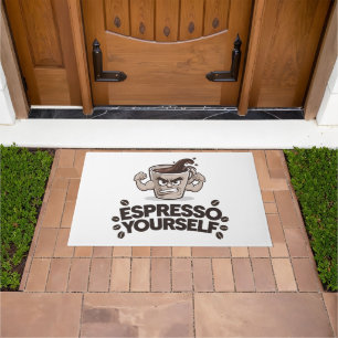 Felpudo Espresso tú mismo - Gracioso diseño de los amantes