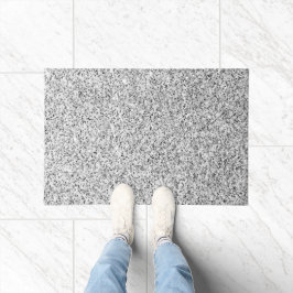 Felpudo Espumosos purpurinas de luz gris plateado