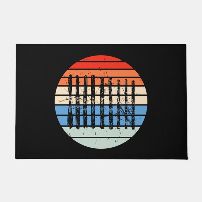 Felpudo Esquí - Colección de tablas de esquí (Anverso)